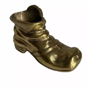 Vtg solid brass boot